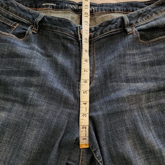 Lane Bryant Boyfriend Jeans Plus Size Distressed Medium Wash Cuffed Casual Plus - Picture 6 of 12